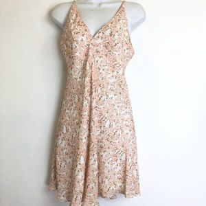 amanda uprichard pink floral Slip tie sleeves S